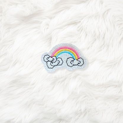 ITH 4x4 Kitty Bow Rainbow Feltie