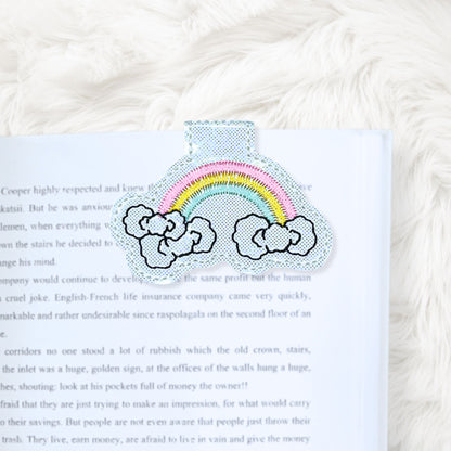 ITH 4x4 HK Bow Rainbow Foldover Magnetic Bookmark
