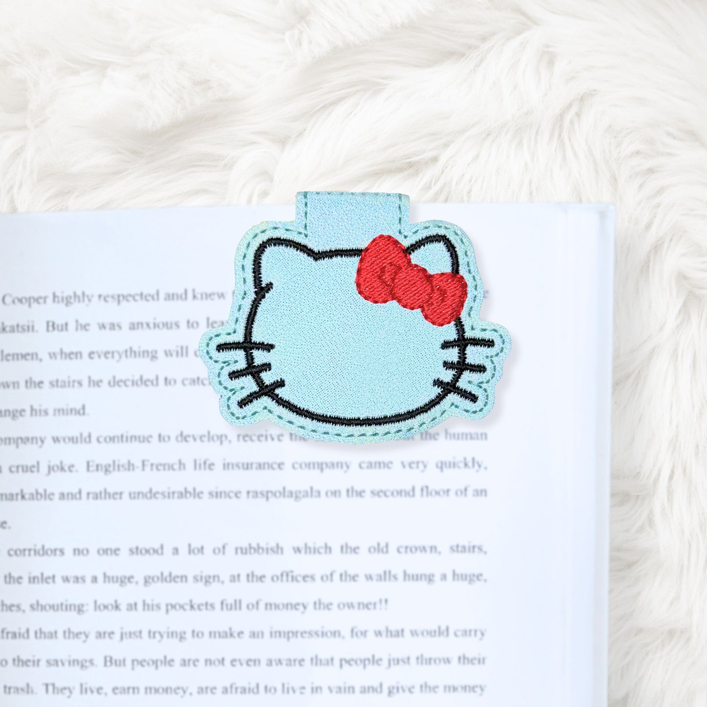 ITH 4x4 Kitty Foldover Magnetic Bookmark
