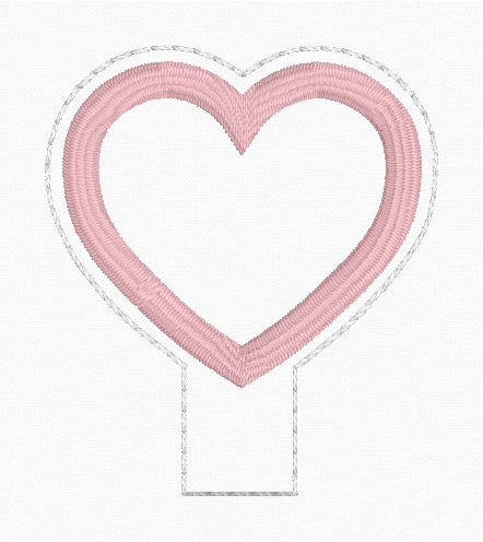 ITH 4x4 Heart Appliqué Pencil Topper