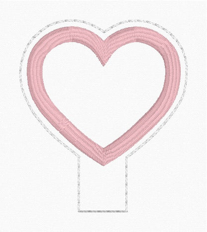 ITH 4x4 Heart Appliqué Pencil Topper