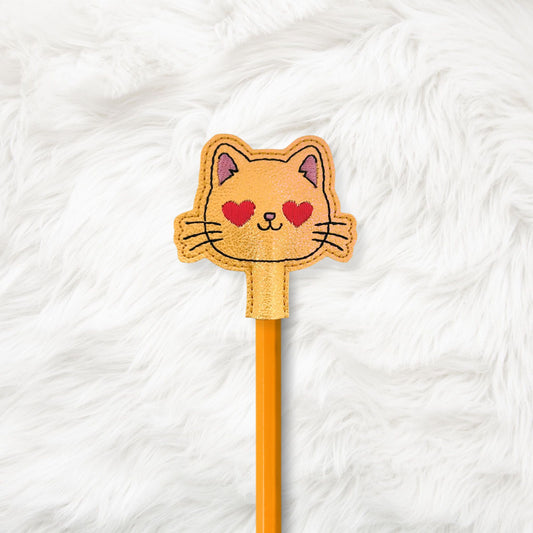 ITH 4x4 Heart Eyes Kitten Pencil Topper