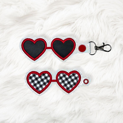 4x4, 5x7 Appliqué Heart Glasses