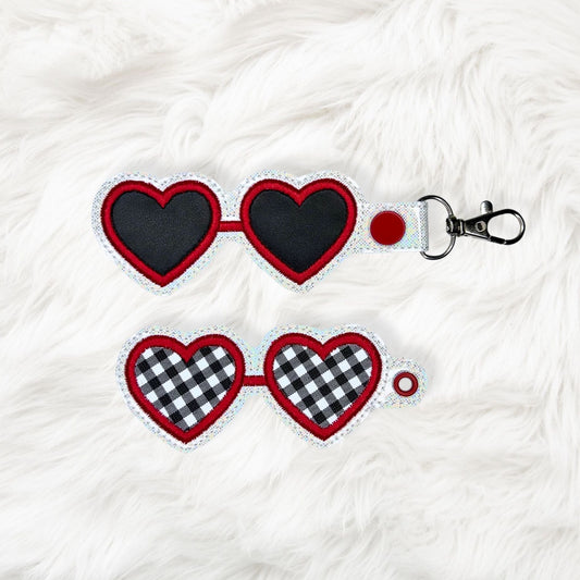 4x4, 5x7 Appliqué Heart Glasses