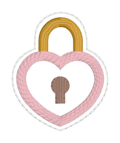 ITH 4x4 Heart Lock Appliqué Feltie