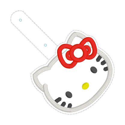 ITH 4x4 Kitty Applique Snaptab/Eyelet