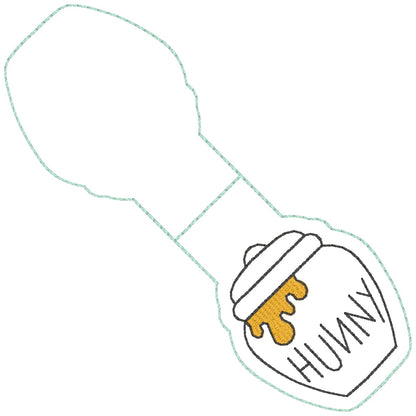 ITH 4x4 Hunny Appliqué Foldover Magnetic Bookmark
