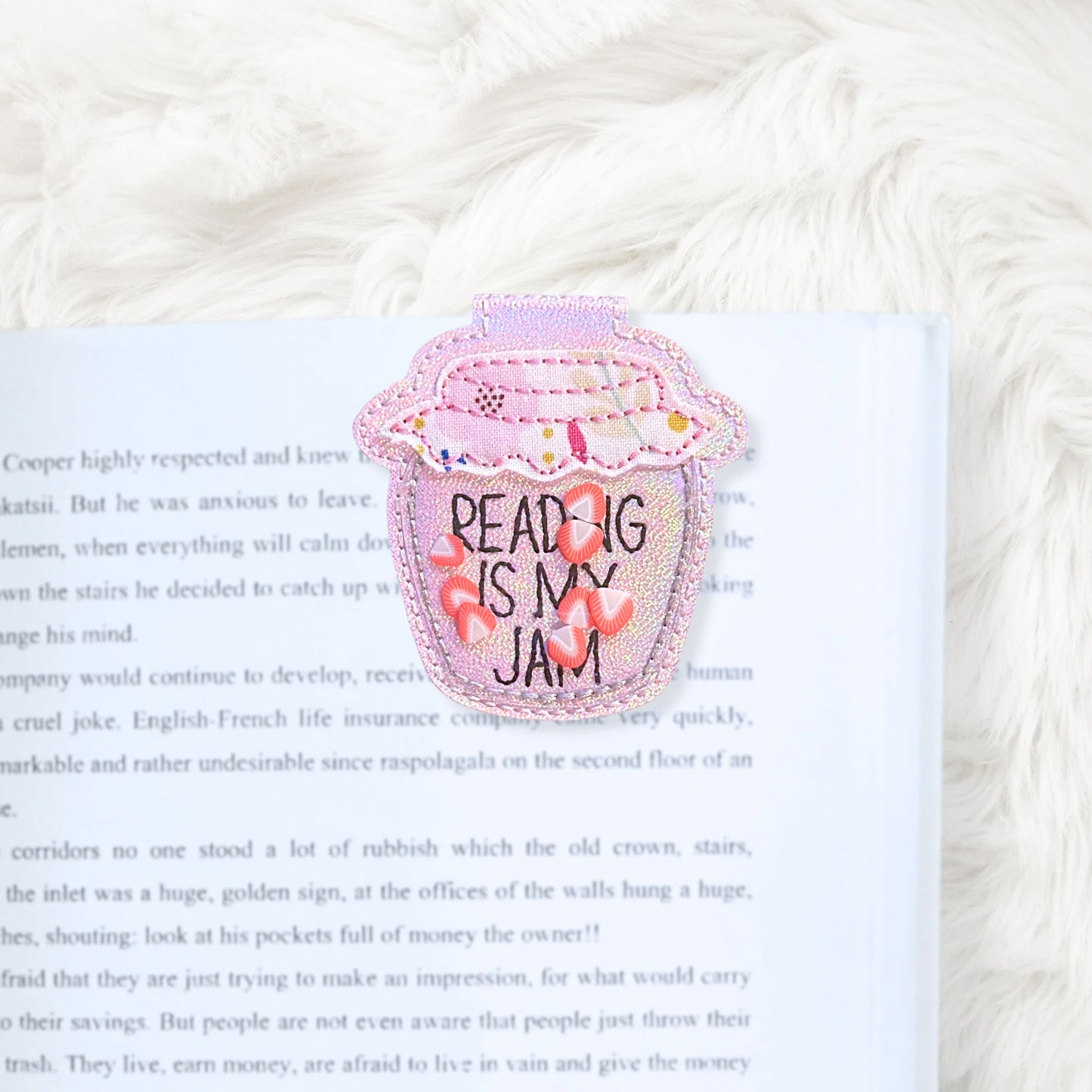 ITH 4x4 Reading Is My Jam Foldover Magnetic Bookmark