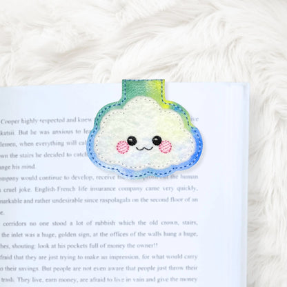 ITH 4x4 Kawaii Cloud Appliqué Foldover Magnetic Bookmark