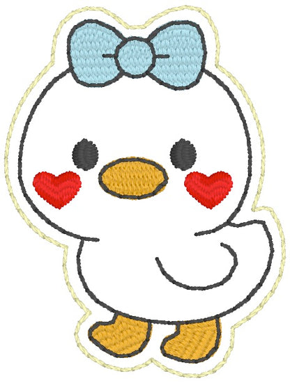 ITH 4x4 Kawaii Duck Feltie