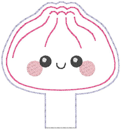 ITH 4x4 Kawaii Dumpling Pencil Topper