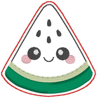 ITH 4x4 Kawaii Watermelon Feltie