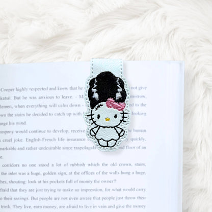 ITH 4x4 Kitty Bride Foldover Magnetic Bookmark