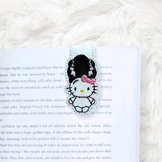 ITH 4x4 Kitty Bride Foldover Magnetic Bookmark
