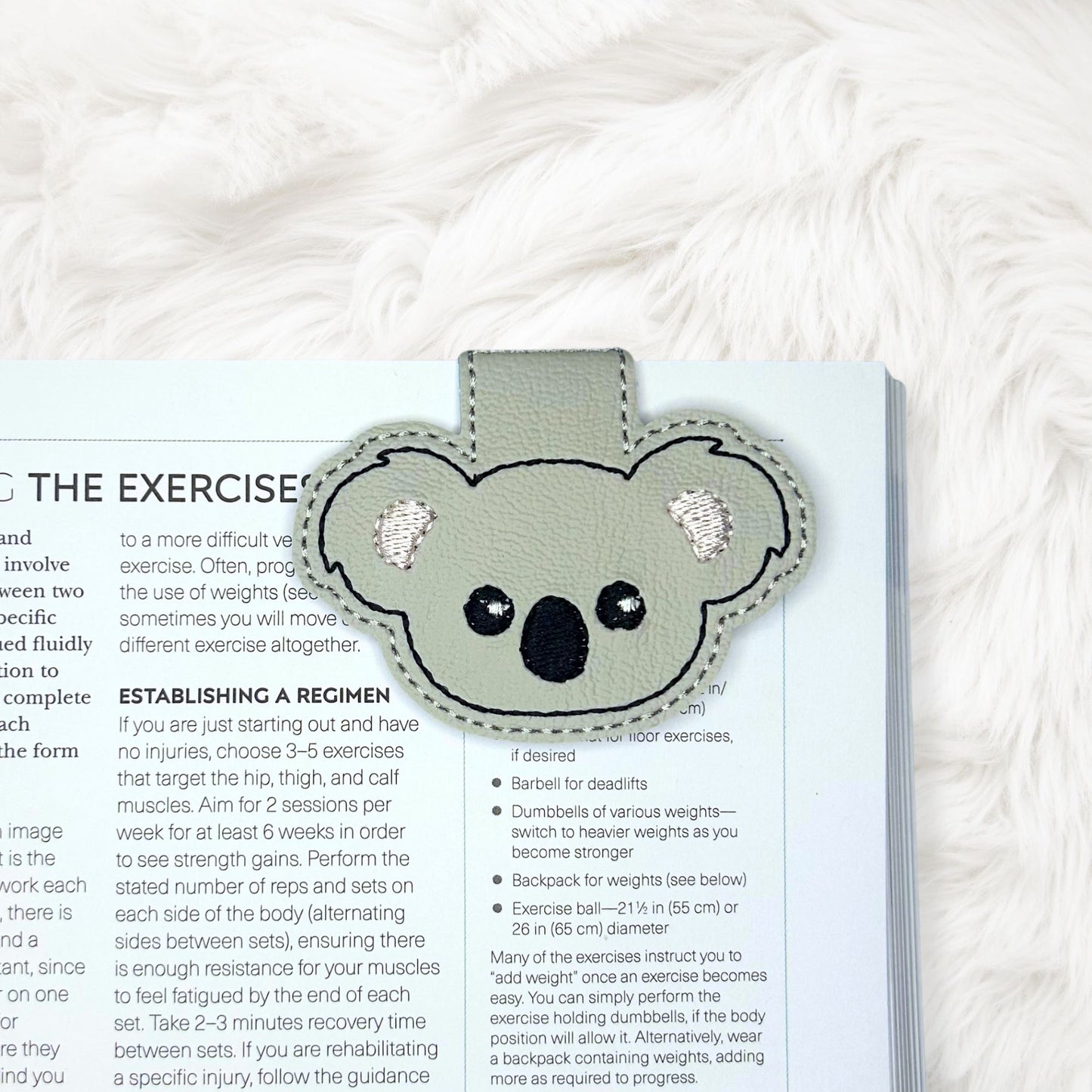 ITH 4x4 Koala Foldover Magnetic Bookmark