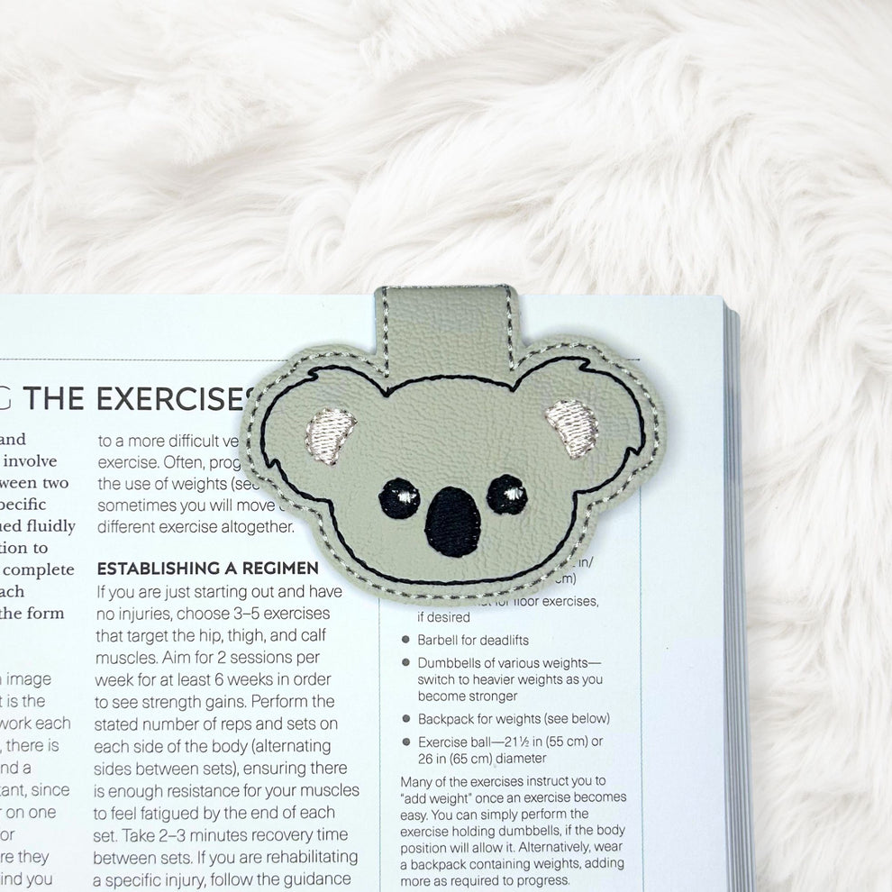 ITH 4x4 Koala Foldover Magnetic Bookmark – The Stitching Lair