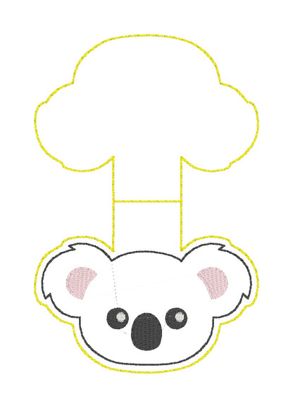 ITH 4x4 Koala Foldover Magnetic Bookmark
