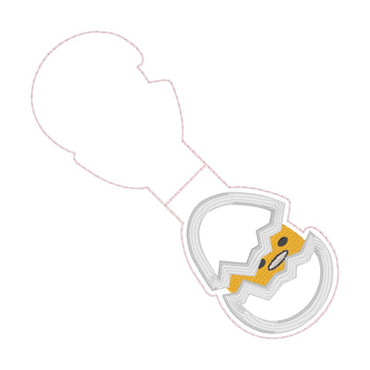 ITH 4x4 Lazy Egg Appliqué Foldover Magnetic Bookmark