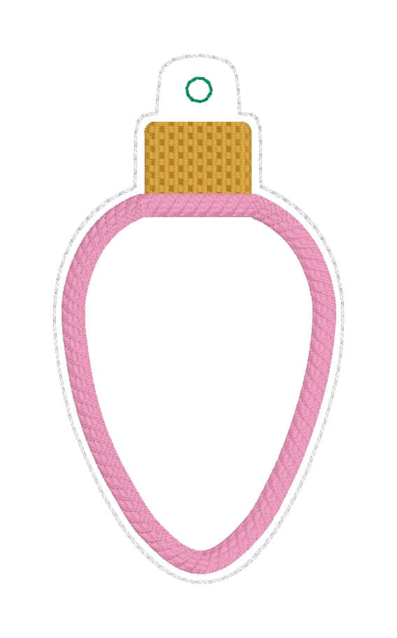 ITH 4x4 Light Bulb Appliqué Ornament