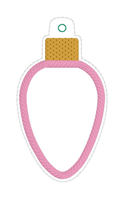 ITH 4x4 Light Bulb Appliqué Ornament