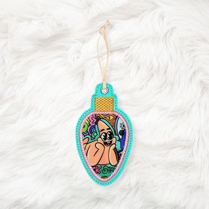 ITH 4x4 Light Bulb Appliqué Ornament