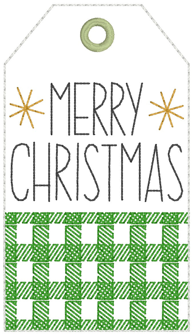 ITH 4x4 Merry Christmas Gift Tag