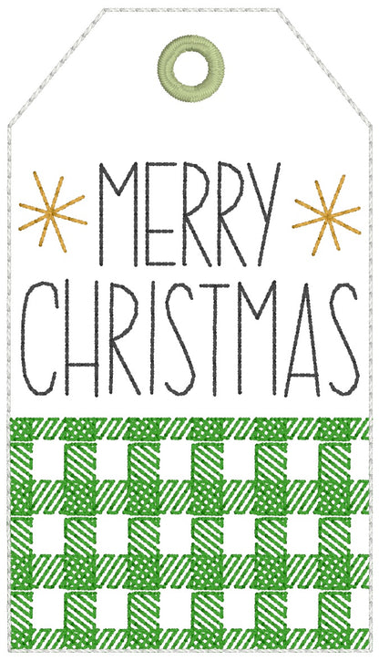 ITH 4x4 Merry Christmas Gift Tag