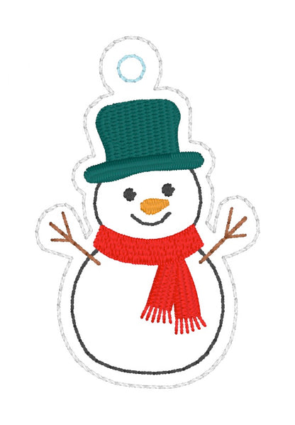 ITH 4x4 Mini Christmas Tree Snowman Ornaments