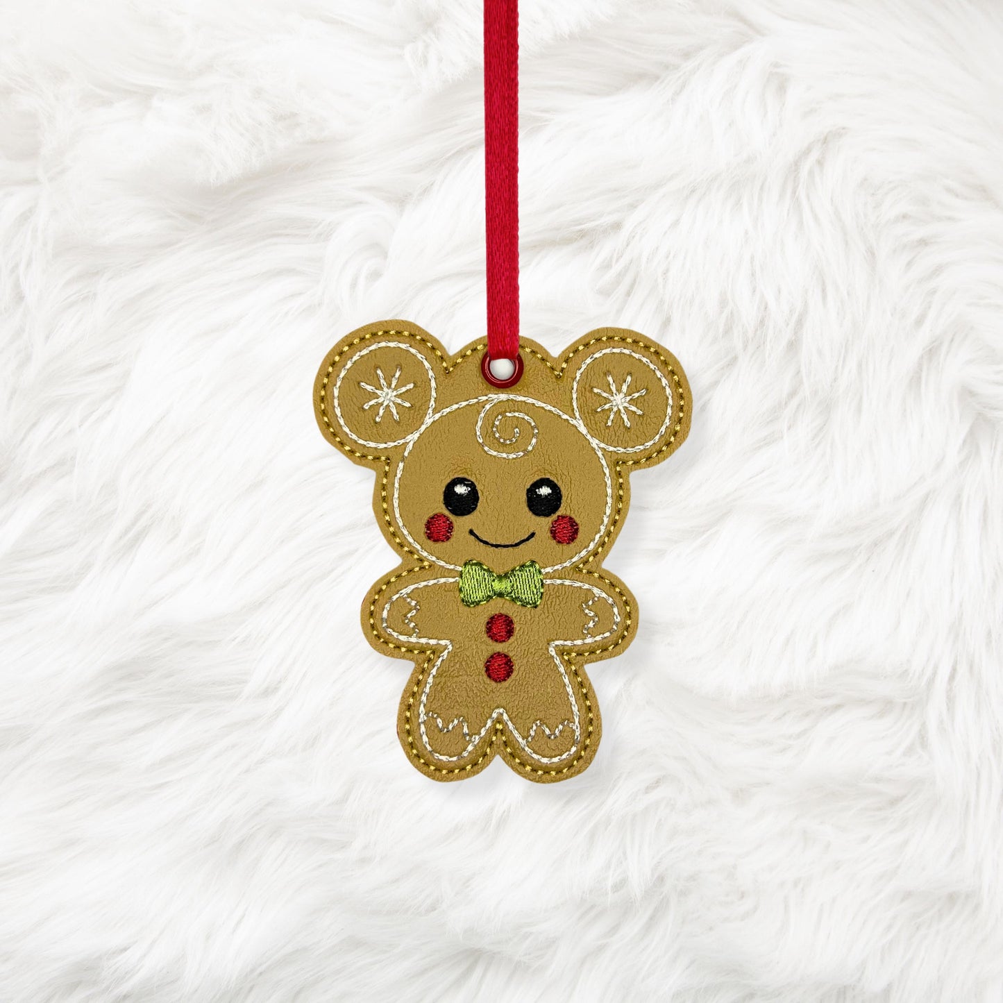 4x4 Mouse Gingerbread Ornament