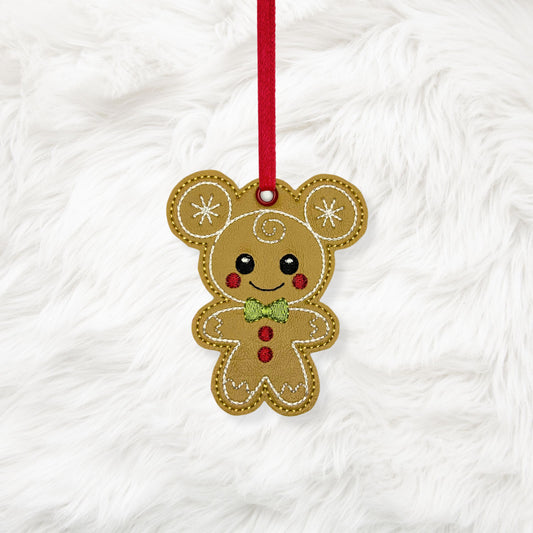 4x4 Mouse Gingerbread Ornament