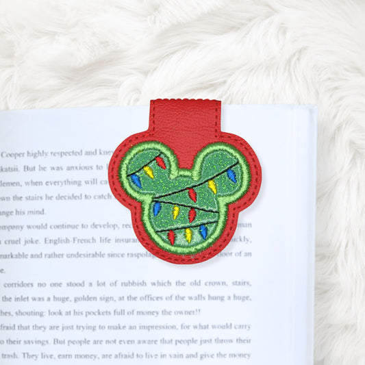 ITH 4x4 Mouse Lights Appliqué Foldover Magnetic Bookmark