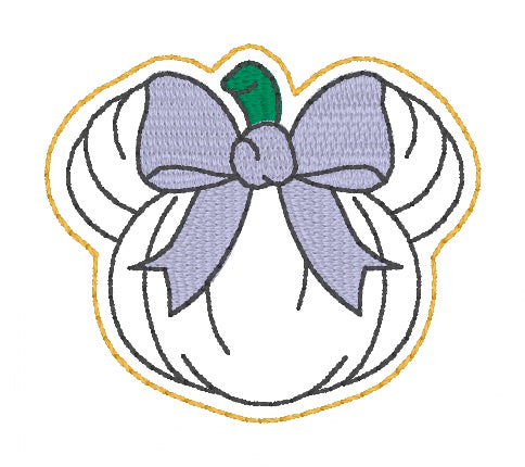ITH 4x4 Mouse Pumpkin Feltie