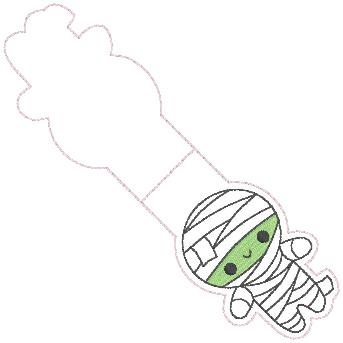 ITH 4x4 Mummy Foldover Magnetic Bookmark