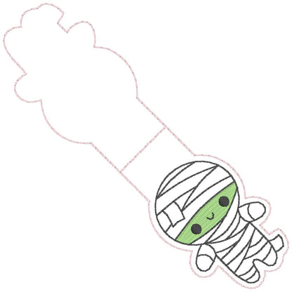 ITH 4x4 Mummy Foldover Magnetic Bookmark