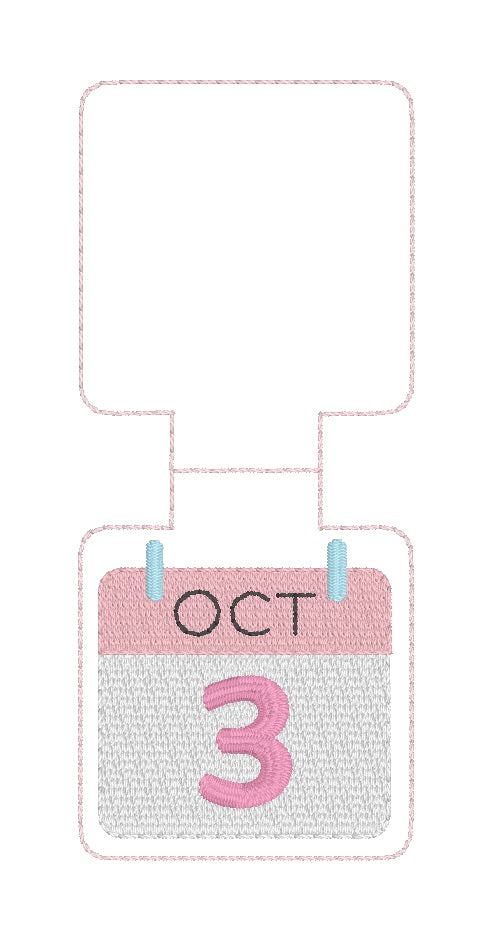 ITH 4x4 October 3rd Foldover Magnetic Bookmark
