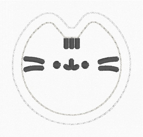 ITH 4x4 P Kitty Appliqué Feltie