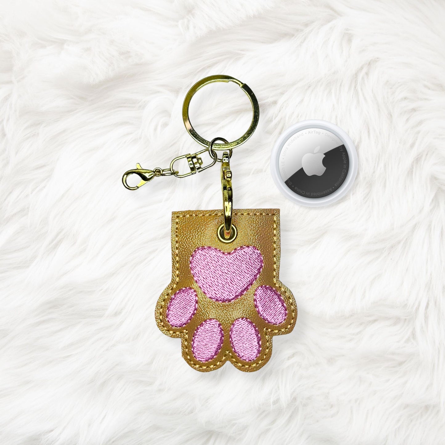 4x4 Paw Print Air Tag Holder