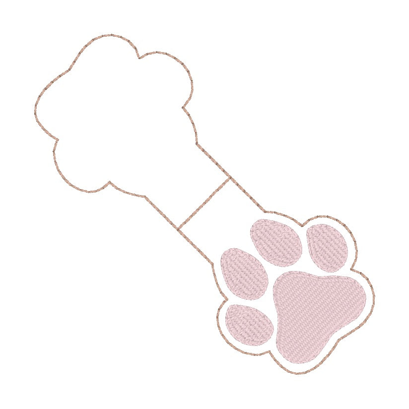 ITH 4x4 Paw Print Foldover Magnetic Bookmark