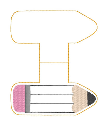 ITH 4x4 Pencil Foldover Magnetic Bookmark