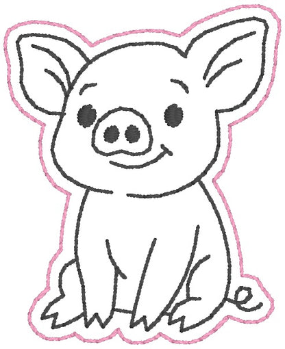 ITH 4x4 Piggy Feltie