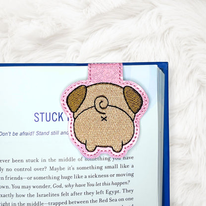 ITH 4x4 Pug Foldover Magnetic Bookmark