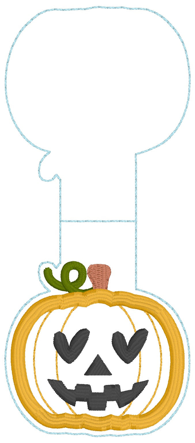 ITH 5x7 Pumpkin Appliqué Foldover Magnetic Bookmark