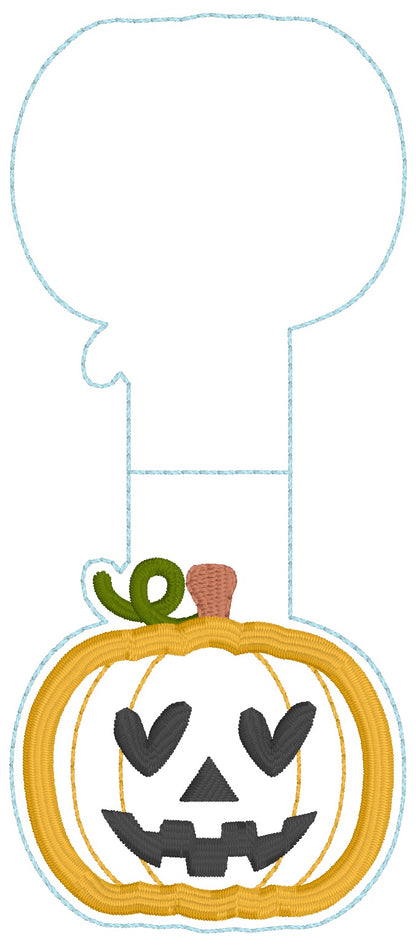 ITH 5x7 Pumpkin Appliqué Foldover Magnetic Bookmark