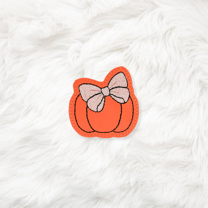 ITH 4x4 Pumpkin Bow Feltie