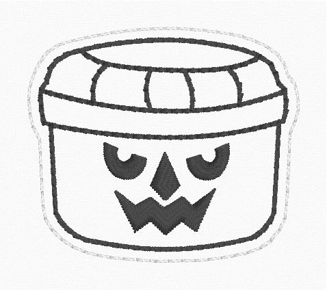 4x4 Pumpkin Bucket Feltie