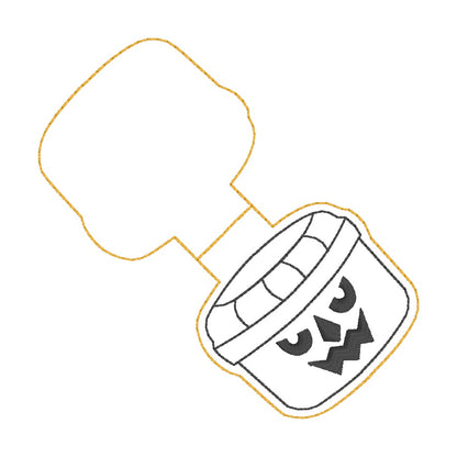 ITH 4x4 Pumpkin Bucket Foldover Magnetic Bookmark