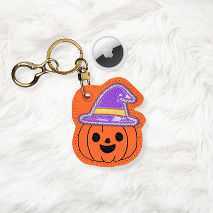 ITH 4x4 Pumpkin Witch Appliqué Air Tag Holder