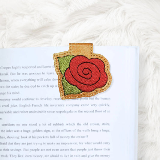 ITH 4x4 Rose Foldover Magnetic Bookmark