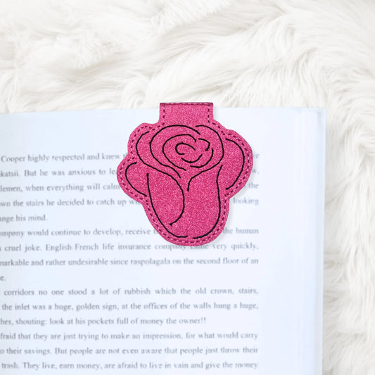 ITH 4x4 Rose Foldover Magnetic Bookmark