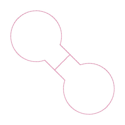 ITH 4x4 Blank Round Foldover Magnetic Bookmark